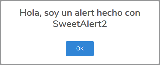 alerta usando SweetAlert
